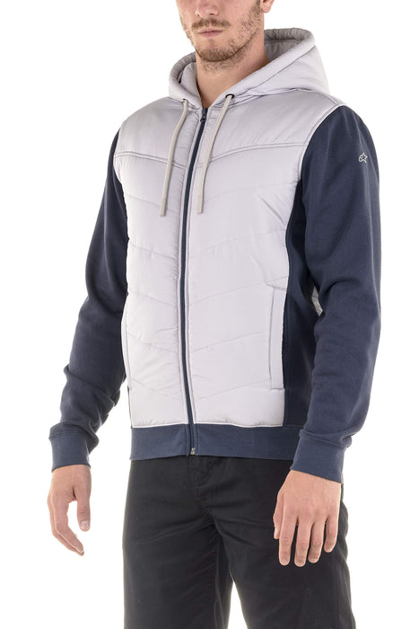 Alpinestars 1139-11240-1170-L Boost II Hybrid Jacket - Grey/Navy (Large)