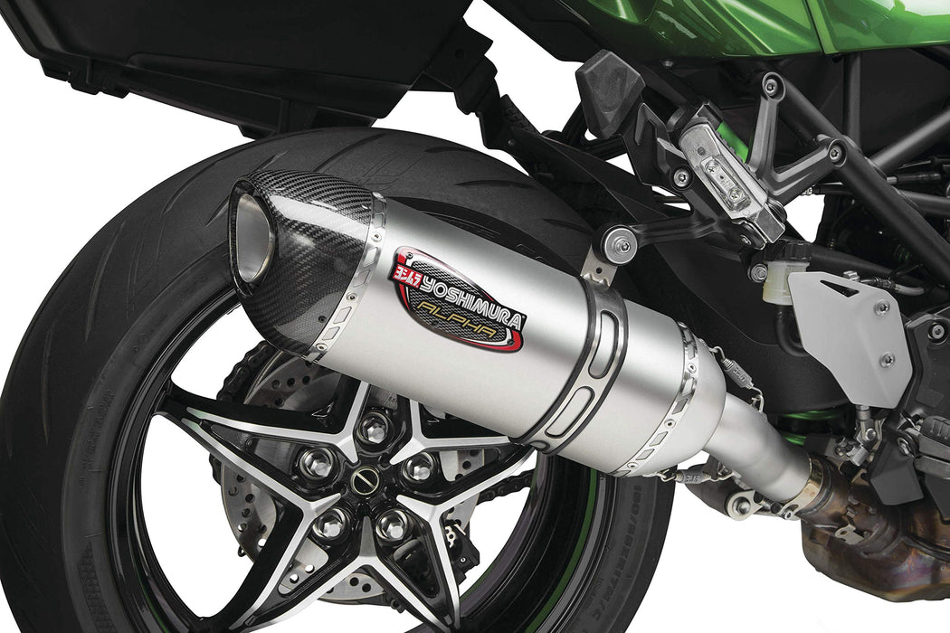 Yoshimura 960-13010 Exhaust Street Alpha-T Slip-On Ss-Ss-Cf