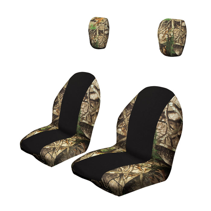 Classic Accessories QuadGear UTV Bucket Seat Covers, Fits Yamaha Rhino (2015 models and older), Camo