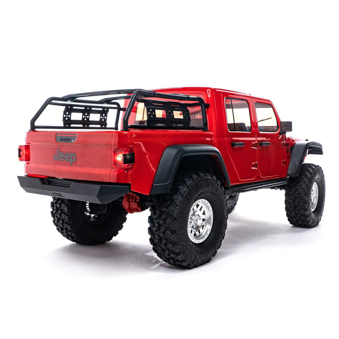 Axial Rc Truck 1/10 Scx10 Iii compatible with Jeep Jt Gladiator Rock Crawler With Portals Rtr (Batteries And Charger Not Included), Red, Axi03006Bt2 AXI03006BT2