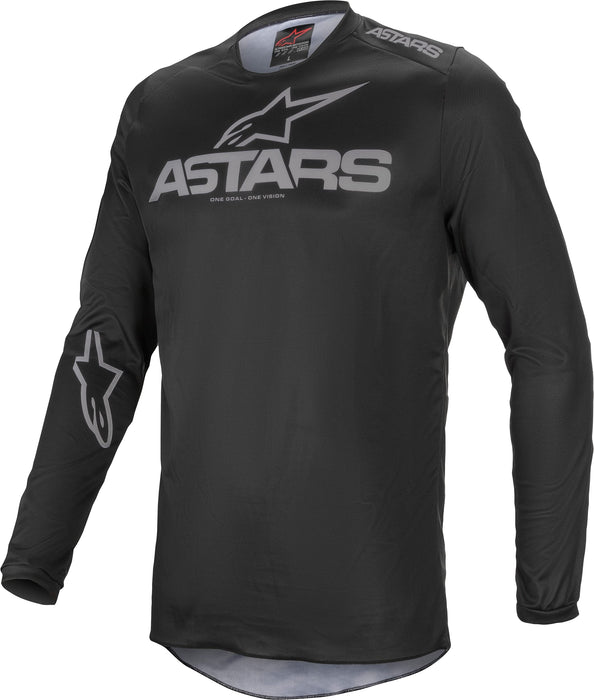 Alpinestars Fluid Graphite Jersey Black/Dark Gray Md (3762321-111-M)