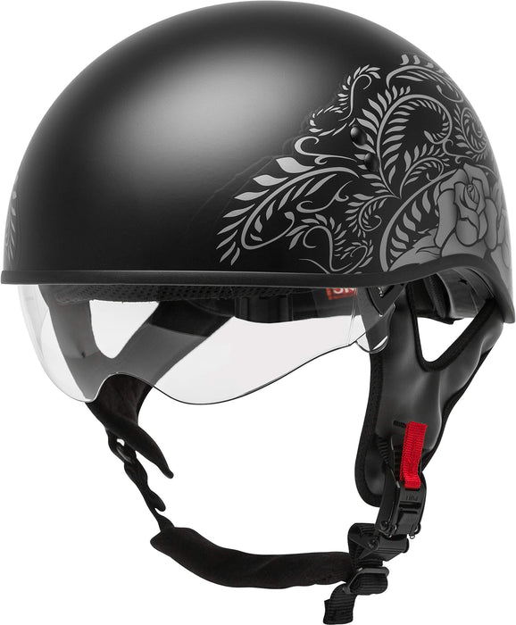 GMAX HH-65 Naked DOT Approved Half Helmet for Motorcycle, Moped, Scooter and More