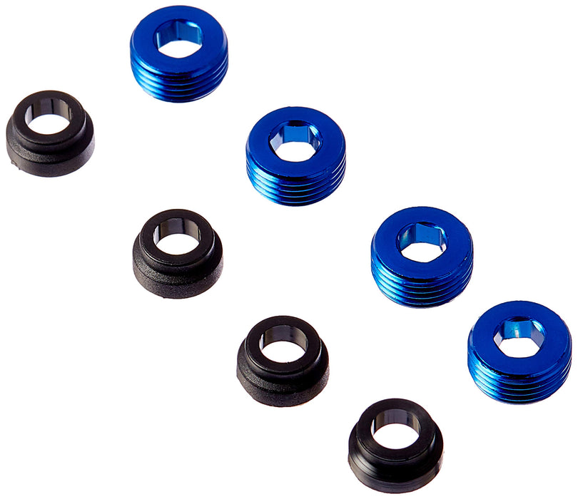 Traxxas 4934X Aluminum Pivot Ball Caps Blue T-Maxx 4-Piece 346-Pack