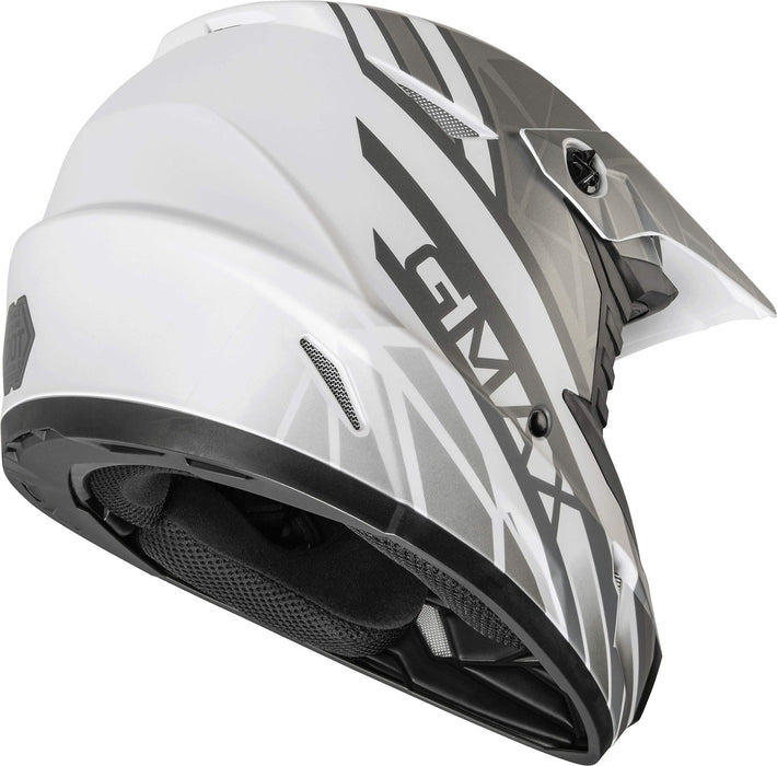 Gmax Youth Mx-46Y Off-Road Mega Helmet Matte Black/Grey Ym D3462501