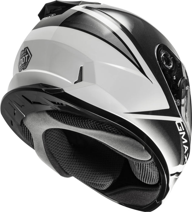 FF-49S Hail Snow Helmet W/ELEC Shield White/Black MD