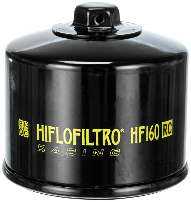 HiFloFiltro HF160RC Black RC High Performance Premium Oil Filter, Single