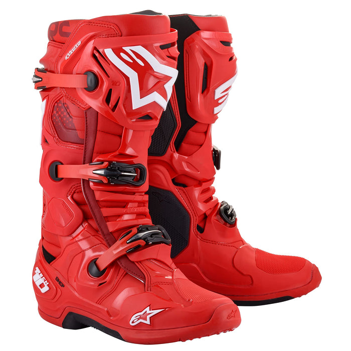 Alpinestars Tech 10 Boots Red Sz 14 2010020-30-14