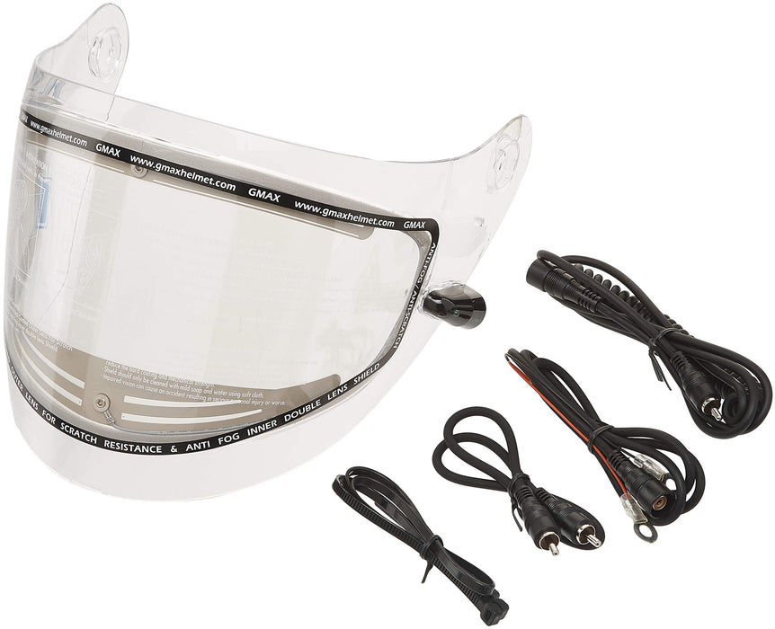 GMAX G067025 Helmet Shield, Clear Electric, One Size