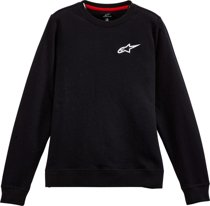 Alpinestars Women's Ageless Chest Crew Sweater (LARGE) (BLACK)