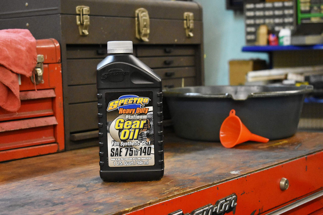 Spectro Performance Oils R.HDPGO Heavy Duty Platinum Gear Oil (75w140 Gl-1, 1 Quart)