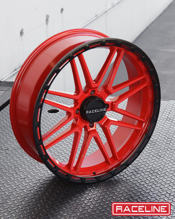 Raceline Wheels A11R KRANK XL UTV/ATV Wheel Red/Black 18x7" 4x156", 0 mm offset/(4"B/S)