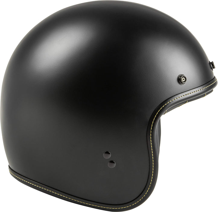 Highway 21 Motorcycle .38 Open Face Helmet (Matte Black, Large)