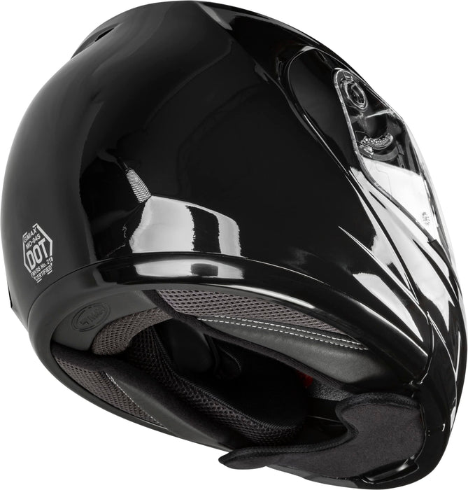 GMAX MD-04S, DOT Approved Modular Helmet for Snow & Motor Sports with Dual Lens Shield (Black)