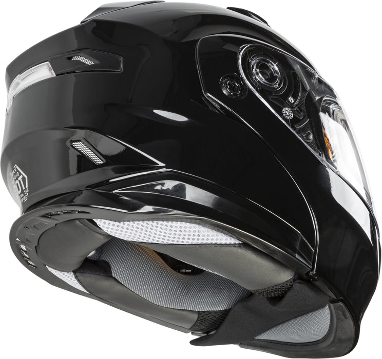 GMAX MD-01S, DOT Approved Modular Helmet, Electric Dual Lens Shield for Snow & Motor Sports, (Black, XXX-Large)