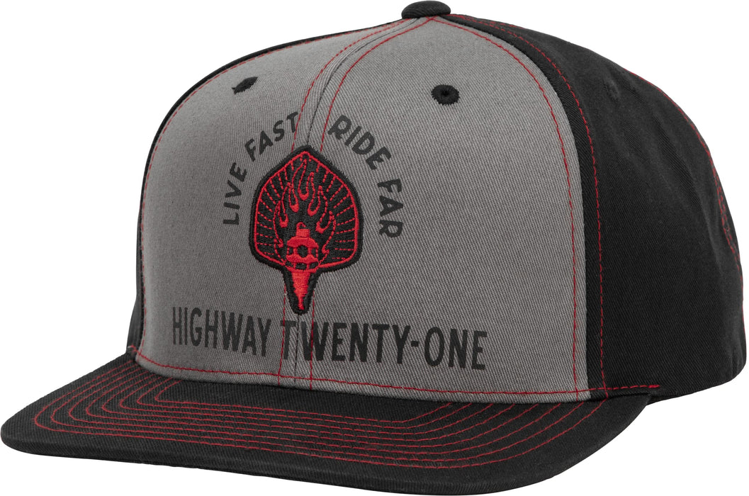 Highway 21 Ranger Hat (Black/Grey, One Size Fits Most)