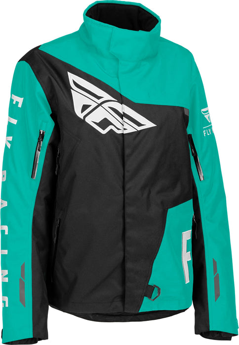 Fly Racing 2023 Women's SNX Pro Jacket (Black/Mint, 3X-Large)