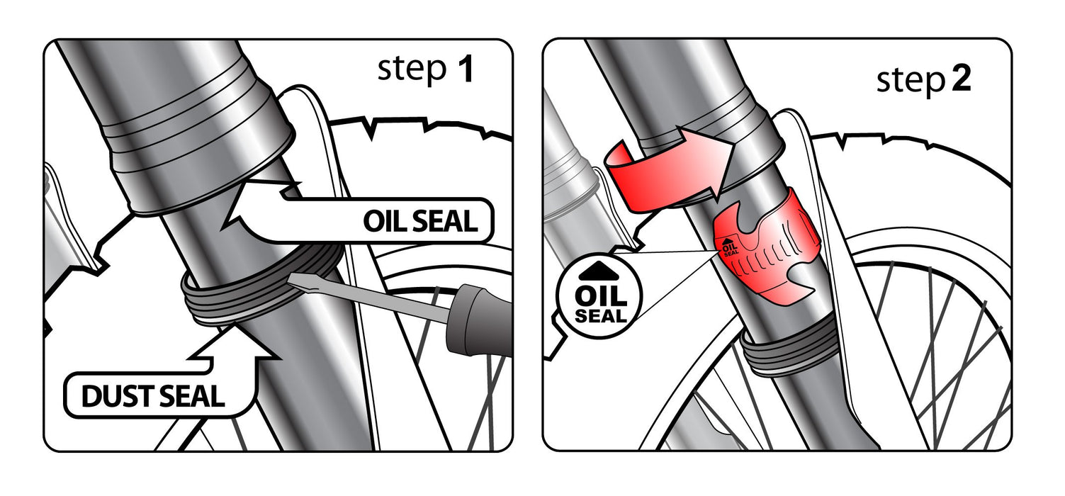 Risk Racing 00-121 Large 45mm - 55mm Seal Doctor , Red , Large (45 millimeters - 55 millimeters)