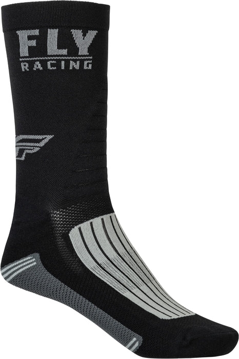 Fly Racing 350-0561S Factory Rider Socks Black/Grey Sm/Md