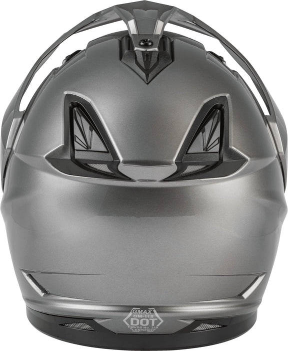 GMAX GM-11 Adult Dual-Sport Helmet for Riding Motorcycles, ATV? UTV? Snowmobiles and More (Titanium, XX-Large)