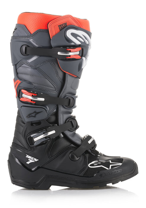 Alpinestars 2012114-1133-11 Tech 7 Enduro Boots Black/Grey/Red Sz 11