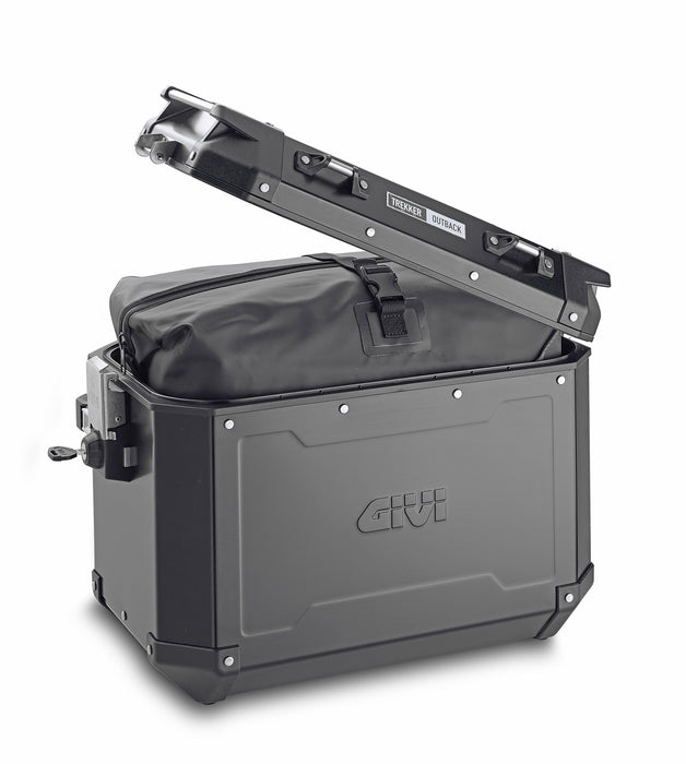 GIVI OBKN48BPACK2A Outback Series 48L Aluminum Side Cases Pair (Left and Right) Black