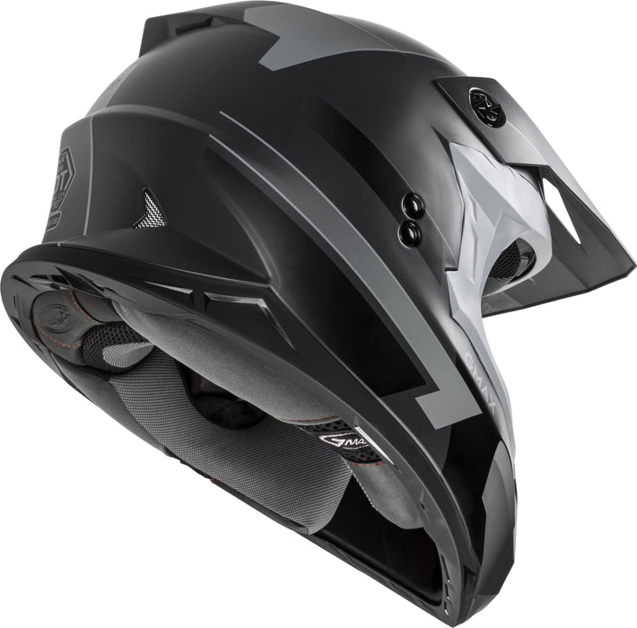 GMAX MX-86 Solid, Lightweight Full-Face Helmet for Motocross and Other Motor Sports (Matte Dark Grey/Black, 2X-Large)