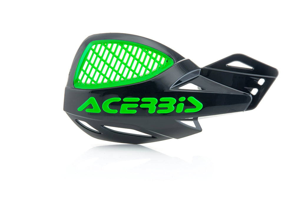 Acerbis Uniko MX Vented Handguards (Black/Green)