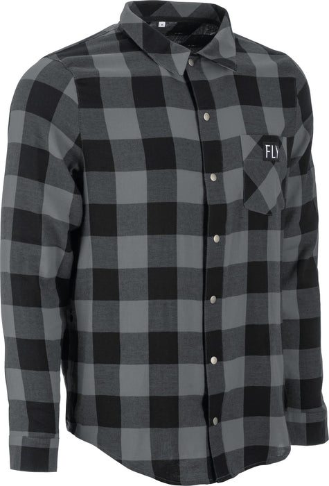 Fly Racing 354-63902X Fly Tek Flannel Black/Grey 2X