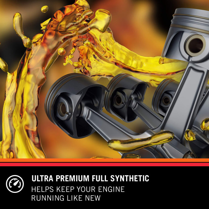 K&N Motor Oil: 5W-30 Full Synthetic Engine Oil: Ultra Premium Protection, 1 Quart 104093