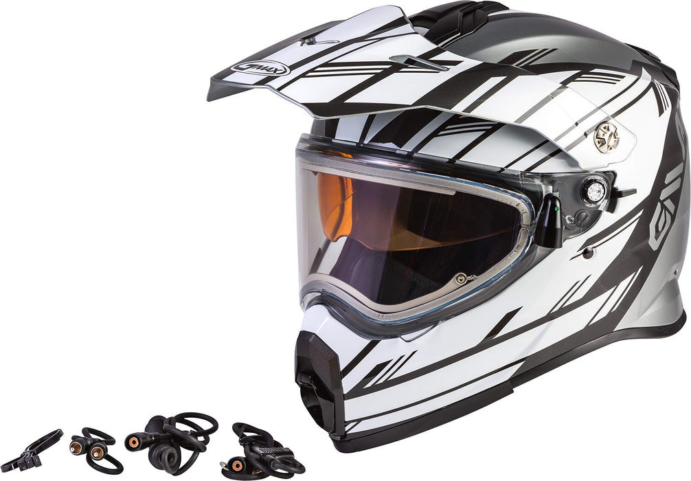 GMAX G2211128 Helmets, Silver/White/Black, 2X-Large