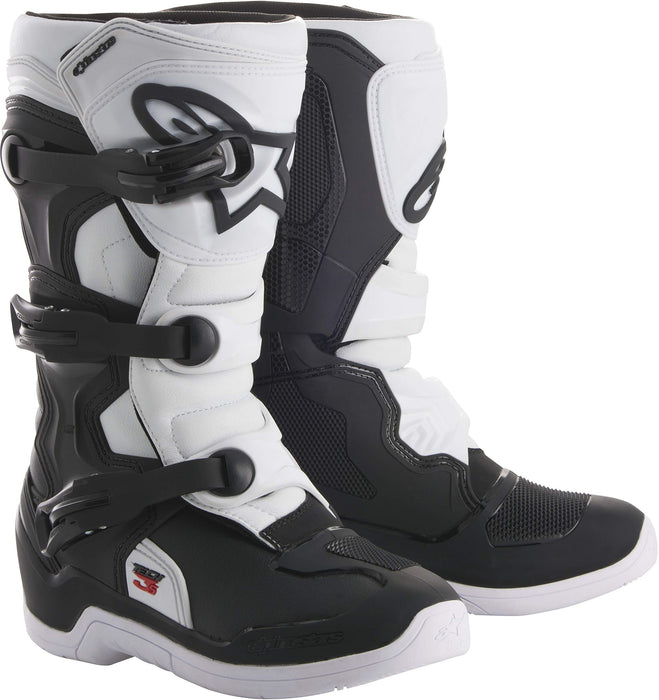 Alpinestars 2014018-12-8 Tech 3S Boots Black/White Sz 08