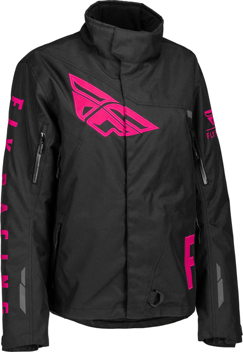 Fly Racing 2023 Women's SNX Pro Jacket (Black/Pink, X-Large)