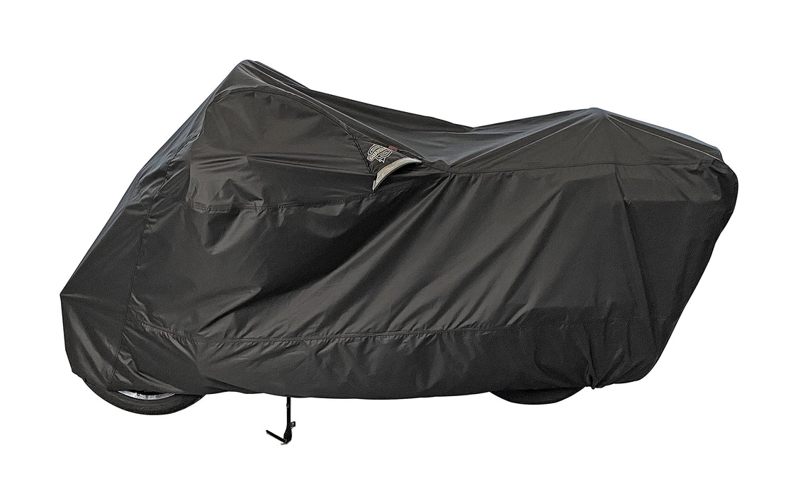 Dowco WeatherAll Plus Motorcycle Cover, Ratchet Attachment, Black, Waterproof, XXL