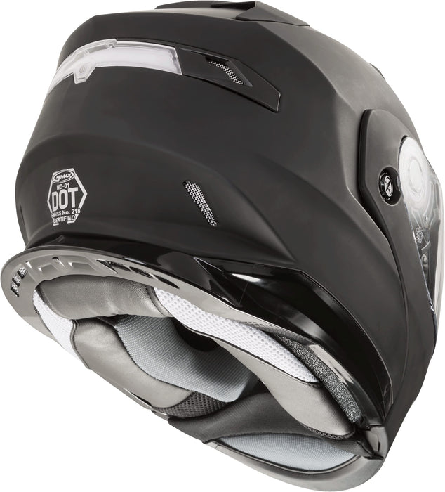 GMAX MD-01, DOT Approved Modular Helmet for Motorcycles, Scooters, Mopeds and More (Black, Large)