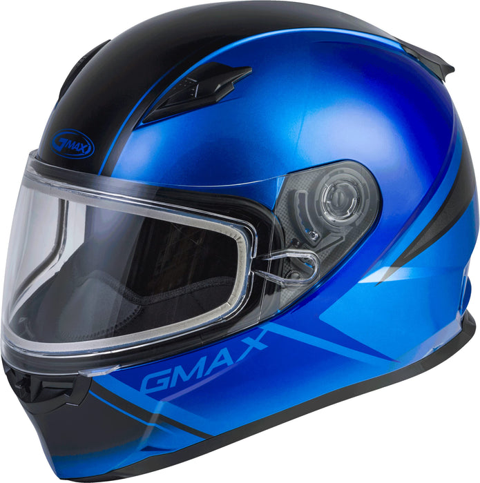 Gmax Ff-49S Full-Face Dual Lens Shield Snow Helmet (Blue/Black, X-Large) G2495047