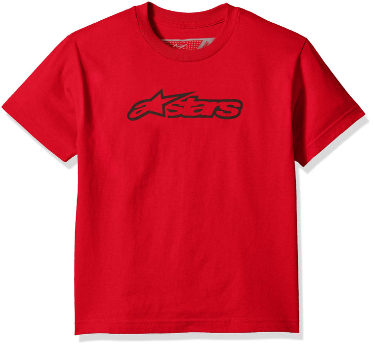 ALPINESTARS Boys' Big TEE, KID'S blaze el red/black M