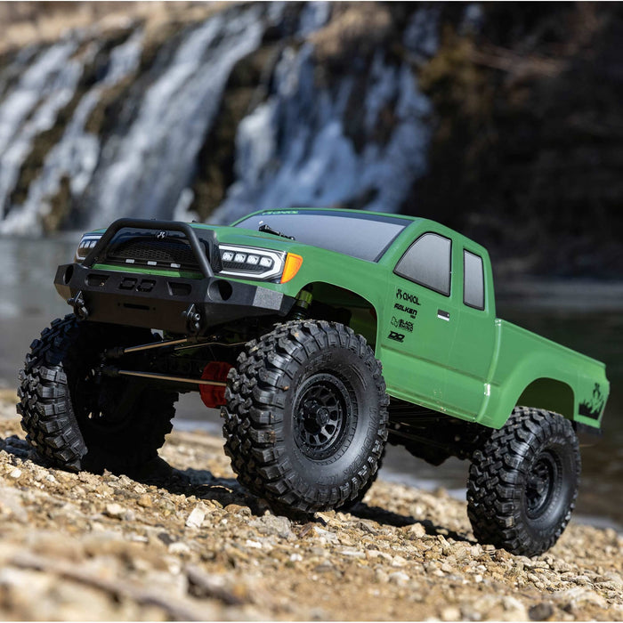 Axial RC Truck 1/10 SCX10 III Base Camp 4 Wheel Drive Rock Crawler Brushed RTR Batteries and Charger Not Included Green AXI03027T2 Trucks Electric RTR 1/10 Off-Road