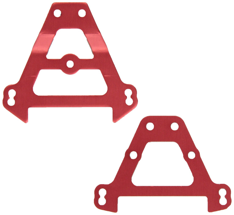 Traxxas 5323R Bulkhead Tie Bars Front and Rear Red-Anodized Aluminum Summit 149-Pack