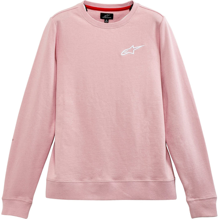 Alpinestars Women's Ageless Chest Crew Sweater (MEDIUM) (PINK)