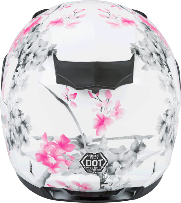 Gmax Ff-49 Full-Face Street Helmet (White/Pink/Grey, X-Large) F1496857