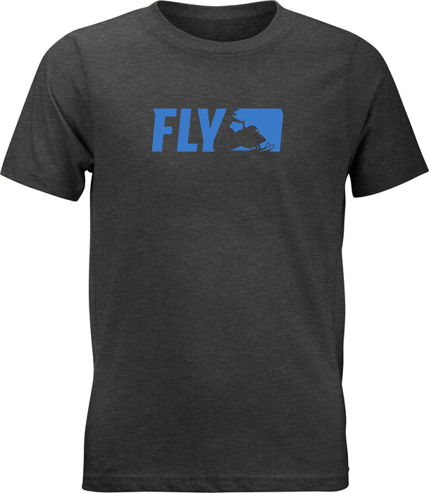 Fly Racing 352-0526YX Fly Youth Primary Tee Charcoal Yx