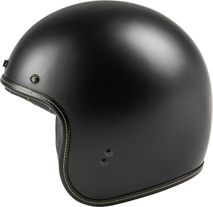 Highway 21 Motorcycle .38 Open Face Helmet (Black, 2X-Large)