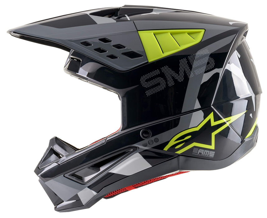 Alpinestars 83039211592-XXL S-M5 Rover Helmet - Anthracite/Yel Fluo/Camo (2X)