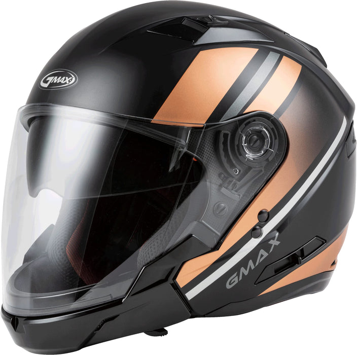 Gmax Of-77 Open-Face Reform Helmet Matte, Black/Pink/Silver, X-Small Size; 72-4750Xs O1776343