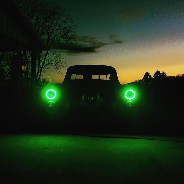 Oracle Pre-Installed Lights 7 IN. Sealed Beam Red Halo SEE WARRANTY 6905-003