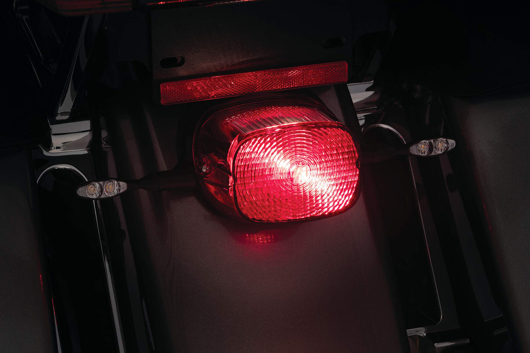 Kuryakyn Motorcycle Lighting Accessory: Kellerman Atto Taillight Base Mount For Harley-Davidson, Satin Black 2839