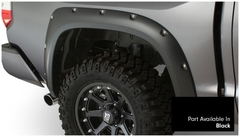 Bushwacker 16-17 Toyota Tundra Fleetside Pocket Style Flares 4pc 66.7/78.7/97.6in Bed Black 30918-33