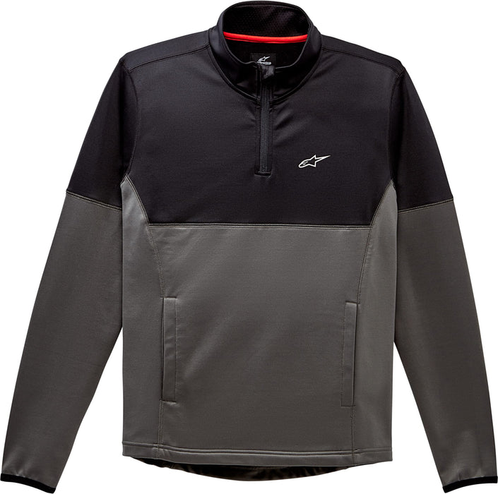 Alpinestars 1210-42010-1018-L Mission Midlayer Top Black/Charcoal Lg