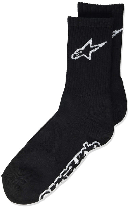 Alpinestars 1037-94222-10A-L Crew Socks Black Lg Black Lg