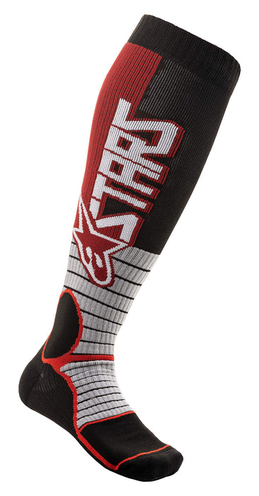 Alpinestars 4701520-301-M Mx Pro Socks Burgundy/Black Medium